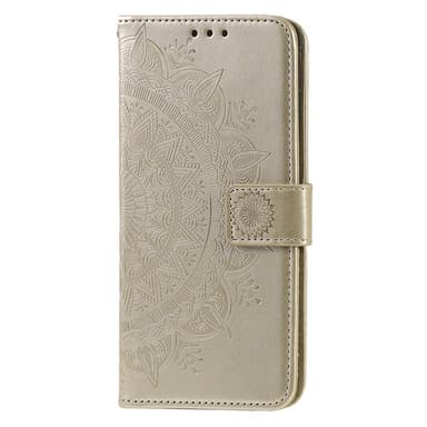 SKALO iPhone 16 Pro Mandala Flip Cover - Guld