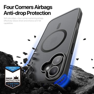 DUX DUCIS iPhone 16 Plus Yind Series Matte Finish Cover - Sort