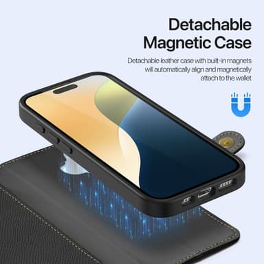 DUX DUCIS iPhone 16 Plus Lawa Series Flip Cover - Sort