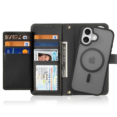 DUX DUCIS iPhone 16 Plus Lawa Series Flip Cover - Sort