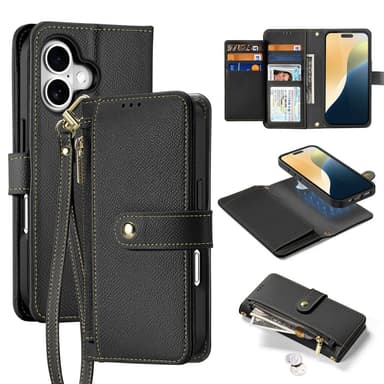 DUX DUCIS iPhone 16 Plus Lawa Series Flip Cover - Sort
