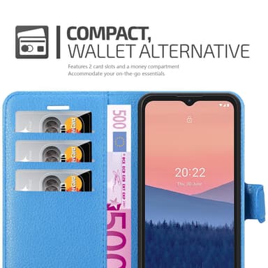 Nokia C21 Pungetui Cover Case (Blå)