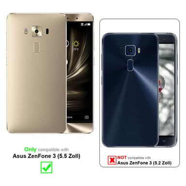 Asus ZenFone 3 (5.5 tomme) Cover Etui Case (Sølv)