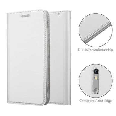 Motorola MOTO X PLAY Cover Etui Case (Sølv)