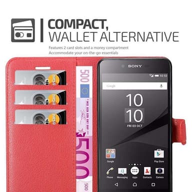 Sony Xperia Z5 PREMIUM Pungetui Cover Case (Rød)