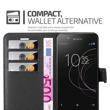 Sony Xperia XZ1 Pungetui Cover Case (Sort)