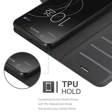 Sony Xperia XZ1 Pungetui Cover Case (Sort)