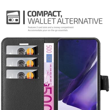 Samsung Galaxy NOTE 20 PLUS Pungetui Cover Case (Sort)