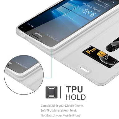 Nokia Lumia 950 XL Cover Etui Case (Sølv)