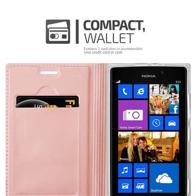 Nokia Lumia 925 Cover Etui Case (Lyserød)