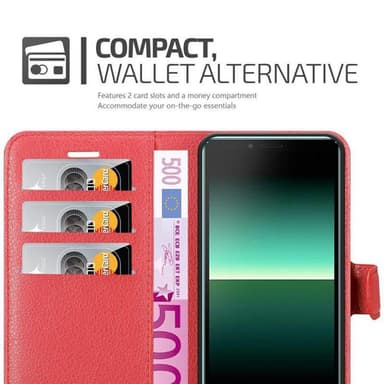Sony Xperia 10 II Pungetui Cover Case (Rød)
