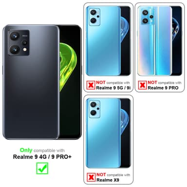 Realme 9 4G / 9 PRO+ Pungetui Cover Case (Lyserød)