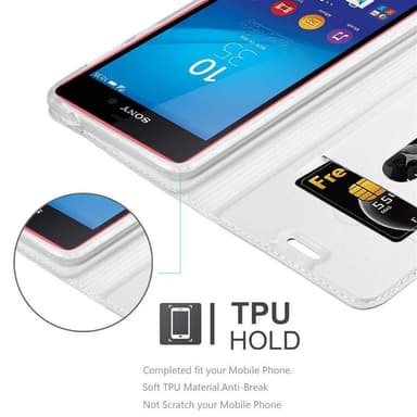 Sony Xperia M4 AQUA Cover Etui Case (Sølv)