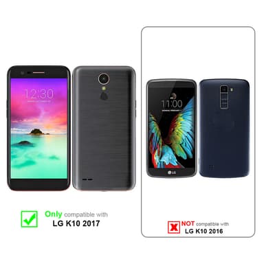 LG K10 2017 Cover Etui Case (Sort)