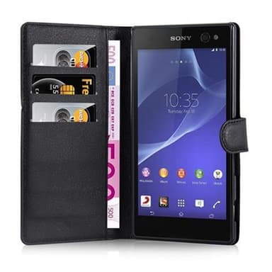 Sony Xperia C3 Pungetui Cover Case (Sort)