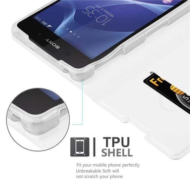 Sony Xperia Z2 Cover Etui Case (Sølv)