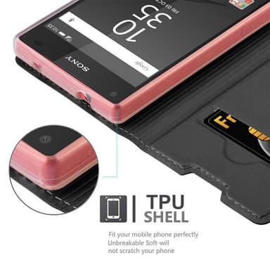 Sony Xperia Z5 COMPACT Cover Etui Case (Sort)