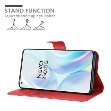 OnePlus 8 PRO Pungetui Cover Case (Rød)