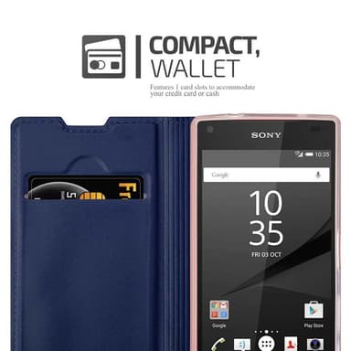 Sony Xperia Z5 COMPACT Cover Etui Case (Blå)