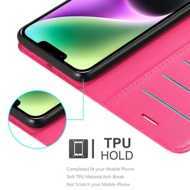 iPhone 14 PLUS Pungetui Cover Case (Lyserød)