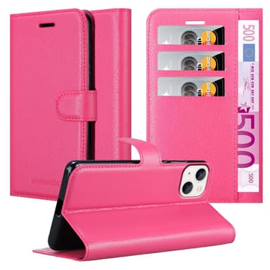 iPhone 14 PLUS Pungetui Cover Case (Lyserød)