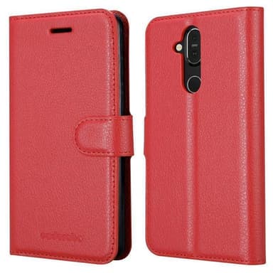 Nokia 7.1 PLUS / X7 Pungetui Cover Case (Rød)