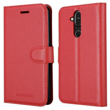 Nokia 7.1 PLUS / X7 Pungetui Cover Case (Rød)