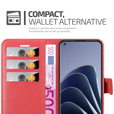 OnePlus 10 PRO 5G Pungetui Cover Case (Rød)