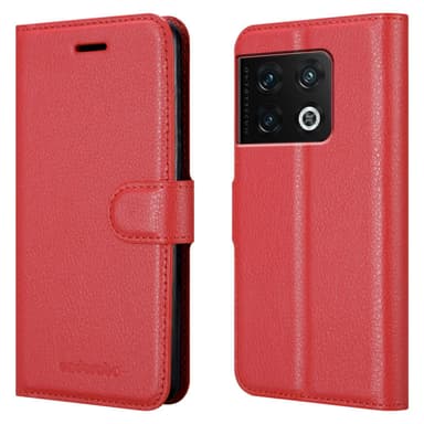OnePlus 10 PRO 5G Pungetui Cover Case (Rød)