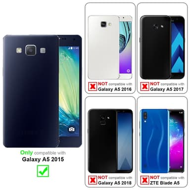 Samsung Galaxy A5 2015 Cover Etui Case (Sølv)