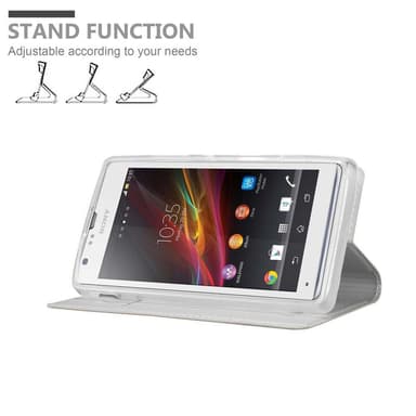 Sony Xperia SP Cover Etui Case (Sølv)