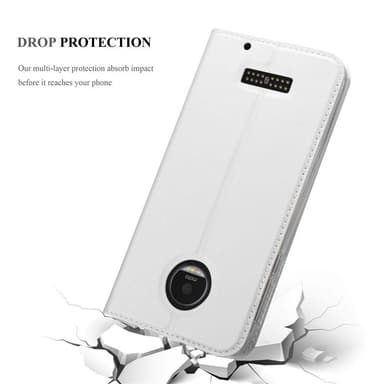 Motorola MOTO Z PLAY Cover Etui Case (Sølv)