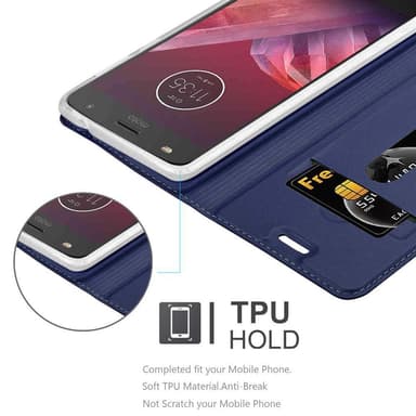 Motorola MOTO Z2 Cover Etui Case (Blå)