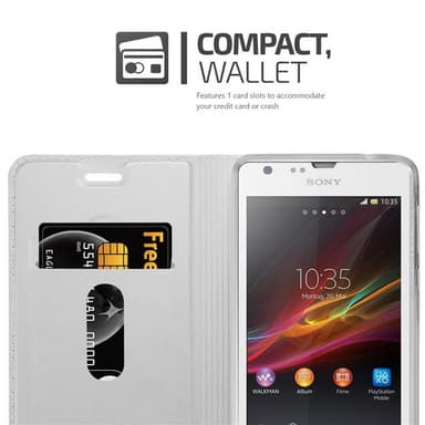 Sony Xperia SP Cover Etui Case (Sølv)