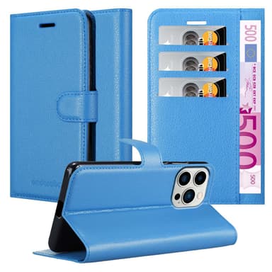 iPhone 14 PRO Pungetui Cover Case (Blå)
