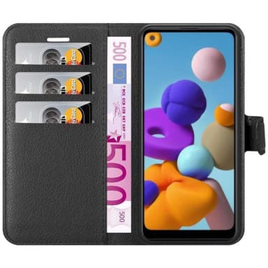 Samsung Galaxy A21 Pungetui Cover Case (Sort)