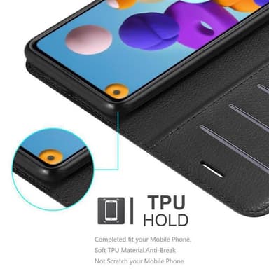 Samsung Galaxy A21 Pungetui Cover Case (Sort)