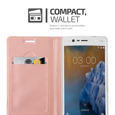 Nokia 3 2017 Cover Etui Case (Lyserød)
