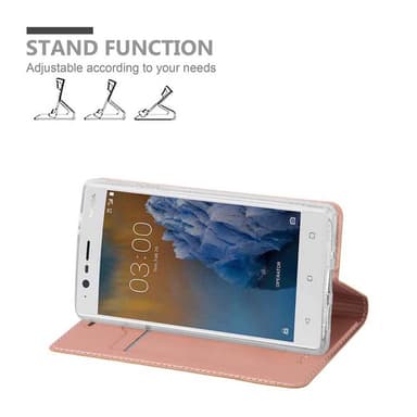 Nokia 3 2017 Cover Etui Case (Lyserød)