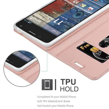 Motorola MOTO G2 Cover Etui Case (Lyserød)