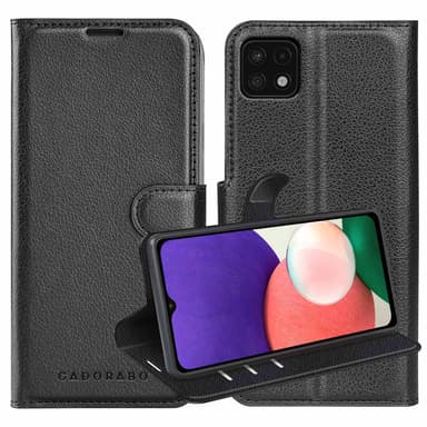 Samsung Galaxy A22 5G Pungetui Cover Case (Sort)