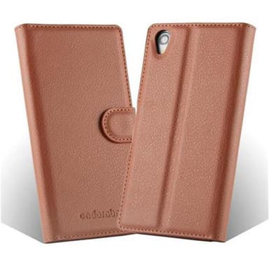 Sony Xperia Z1 Pungetui Cover Case (Brun)