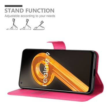 Realme 9 4G / 9 PRO+ Pungetui Cover Case (Lyserød)