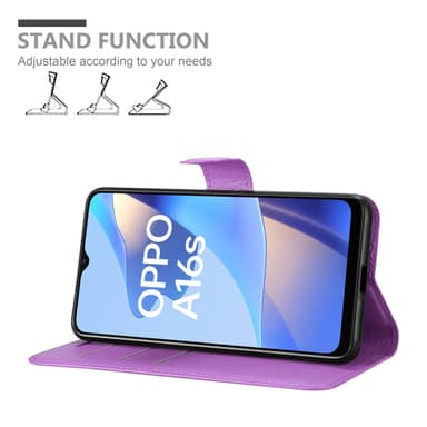 Oppo A16s / A54s Pungetui Cover Case (Lilla)