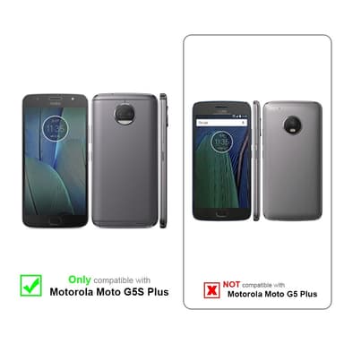 Motorola MOTO G5S PLUS Cover Etui Case (Sølv)