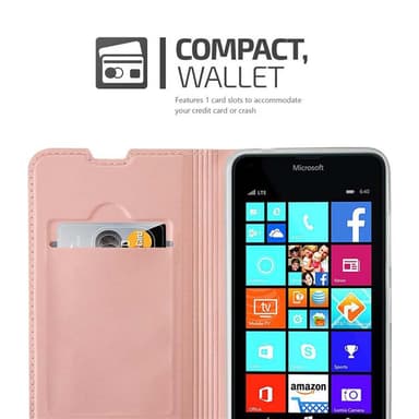 Nokia Lumia 640 Cover Etui Case (Lyserød)