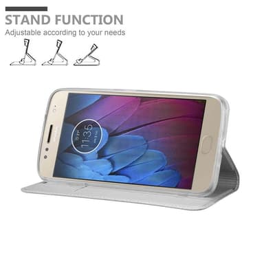 Motorola MOTO G5S PLUS Cover Etui Case (Sølv)