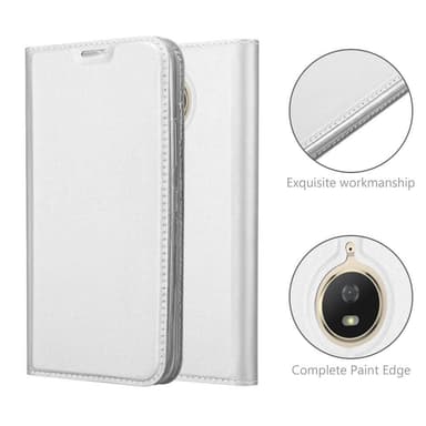 Motorola MOTO G5S PLUS Cover Etui Case (Sølv)