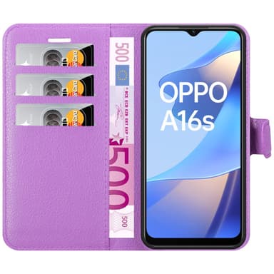 Oppo A16s / A54s Pungetui Cover Case (Lilla)