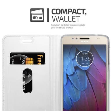 Motorola MOTO G5S PLUS Cover Etui Case (Sølv)